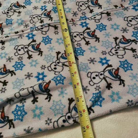Disney Frozen Olaf SNOWMAN and SNOWFLAKE print hooded hoodie onesie one piece - Picture 14 of 16